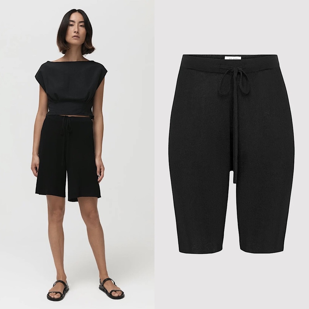 St. Agni Women's Black Shorts